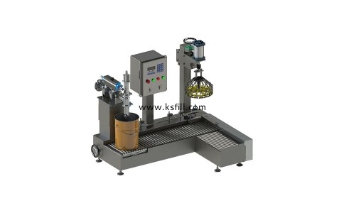30L帶壓蓋移桶灌裝機