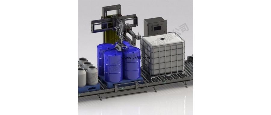 1000L噸桶助劑自動碼垛包裝機